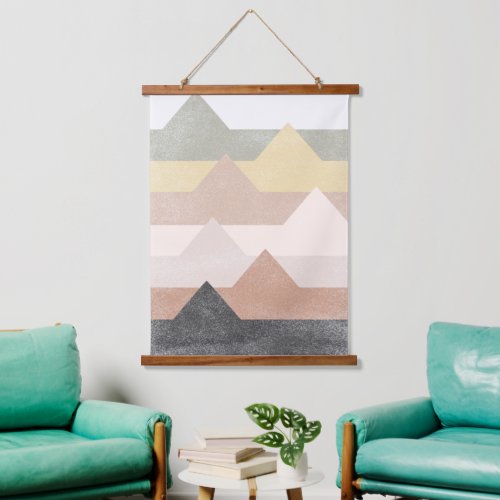 Abstract mountains design hanging tapestry