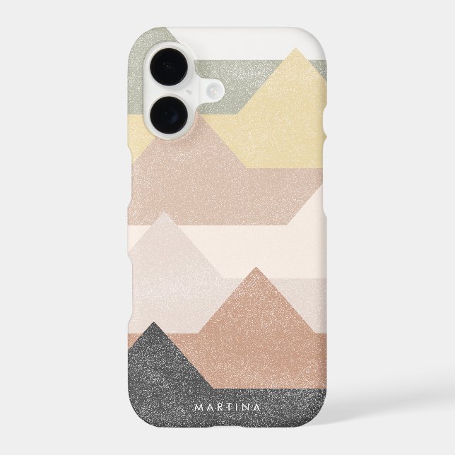 Abstract mountains design iphone case (Back)