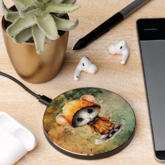 Abstract Mouse Wireless Charger