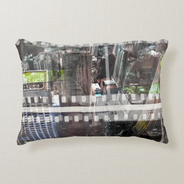 Abstract Movie Decorative Pillow (Front)