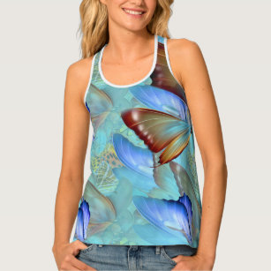 Abstract Moving Butterflies Tank Top