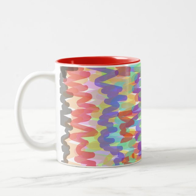 abstract-Mug Two-Tone Coffee Mug (Left)