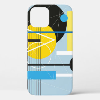 Abstract multi-colored background of geometric obj iPhone 12 case