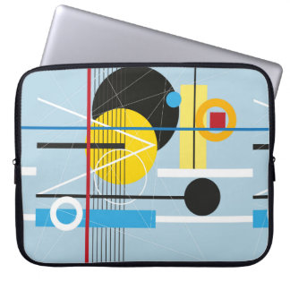 Abstract multi-colored background of geometric obj laptop sleeve