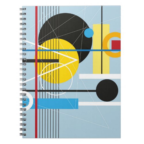 Abstract multi_colored background of geometric obj notebook