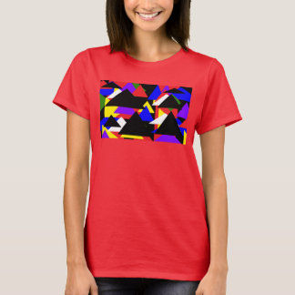 Abstract Multi-Colored Basic Shirt