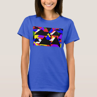 Abstract Multi-Colored Basic Shirt