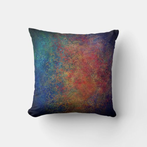 Abstract Multi Colored Throw Pillow