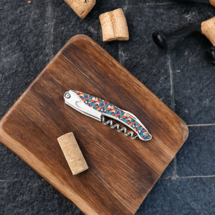 Abstract Multicolor Geometric Shapes Pattern Waiter's Corkscrew