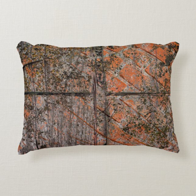 Abstract multicolor grunge background with abstrac accent pillow (Front)