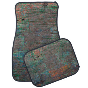 Abstract multicolor grunge background with abstrac car floor mat