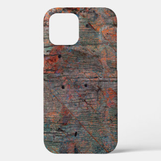 Abstract multicolor grunge background with abstrac iPhone 12 case