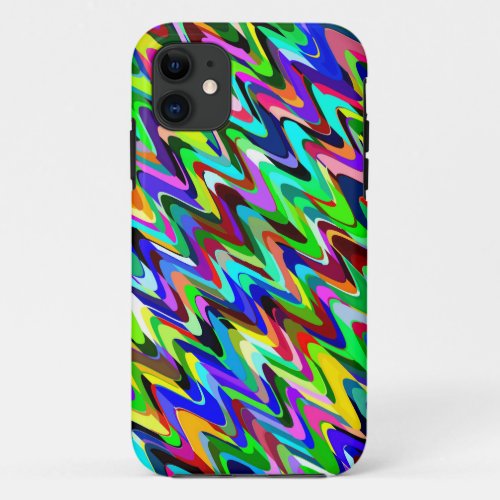 Abstract Multicolor Mosaic Pattern 2 iPhone 11 Case