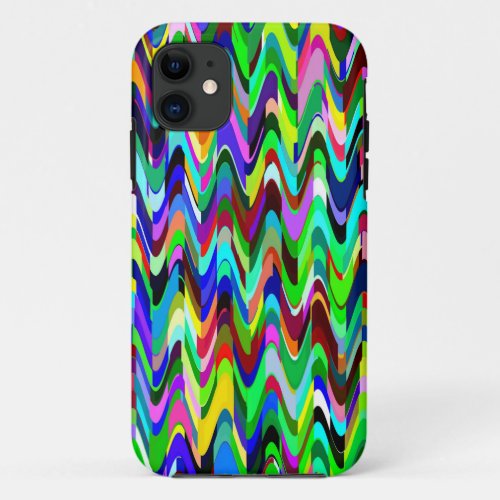 Abstract Multicolor Mosaic Pattern 3 iPhone 11 Case