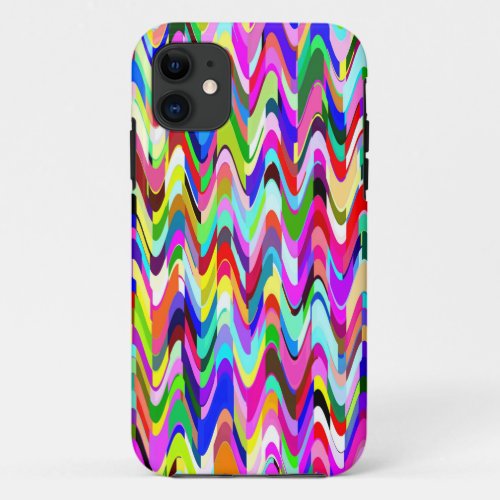 Abstract Multicolor Mosaic Pattern 4 iPhone 11 Case