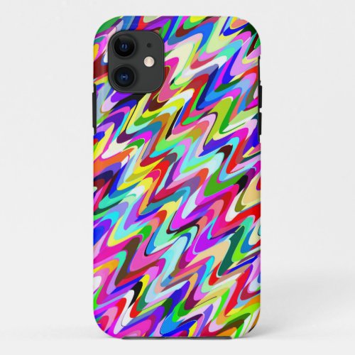 Abstract Multicolor Mosaic Pattern 5 iPhone 11 Case