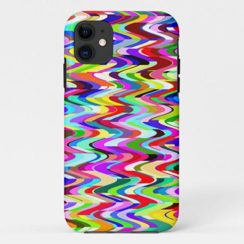Abstract Multicolor Mosaic Pattern 6 iPhone 11 Case