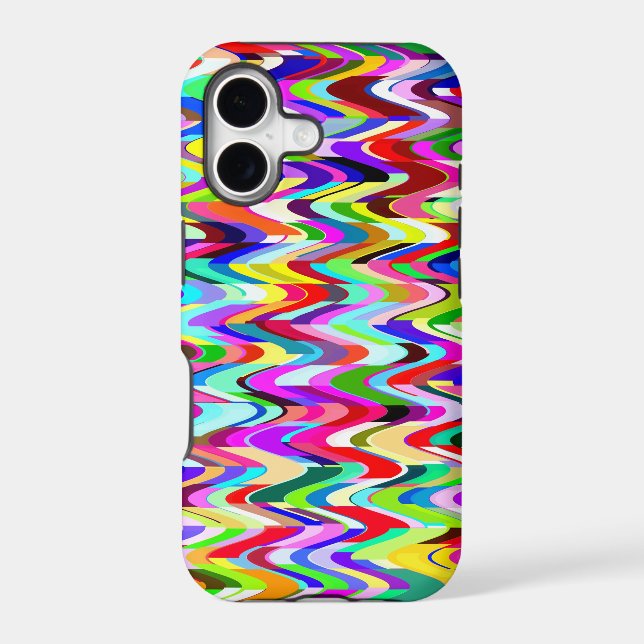 Abstract Multicolor Mosaic Pattern #6 Iphone Case (Back)
