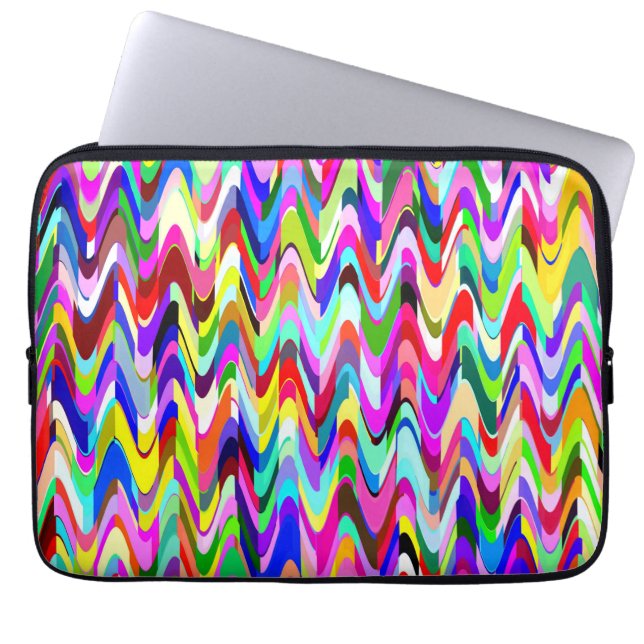 Abstract Multicolor Mosaic Pattern #6 Laptop Sleeve (Front)