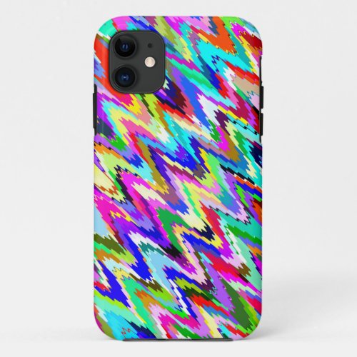 Abstract Multicolor Mosaic Pattern 8 iPhone 11 Case