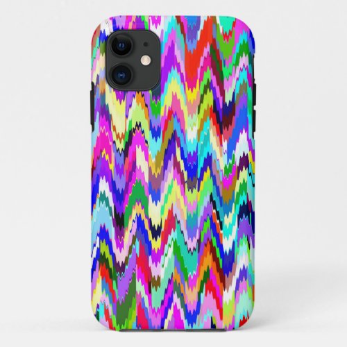 Abstract Multicolor Mosaic Pattern 9 iPhone 11 Case