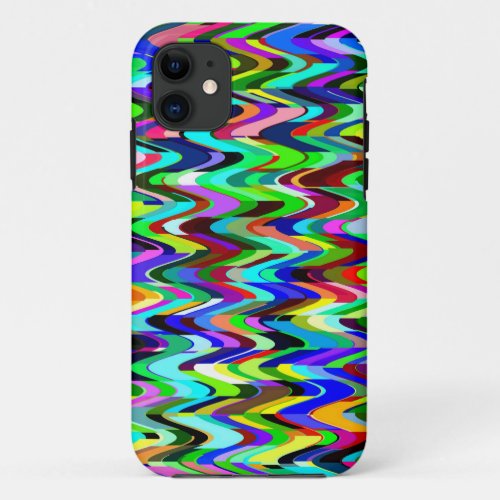 Abstract Multicolor Mosaic Pattern iPhone 11 Case