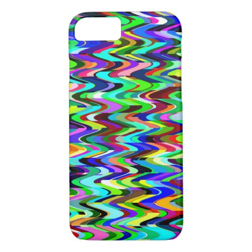 Abstract Multicolor Mosaic Pattern iPhone 87 Case