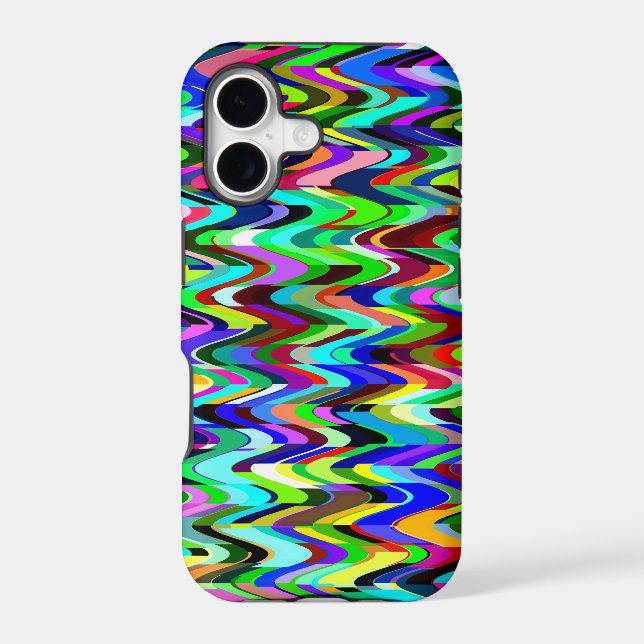 Abstract Multicolor Mosaic Pattern Iphone Case (Back)