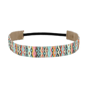Abstract multicolor pattern athletic headband
