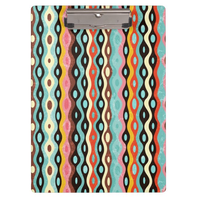 Abstract multicolor pattern clipboard (Front)