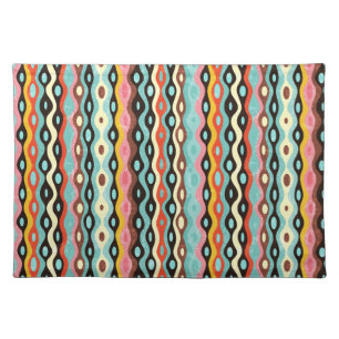 Abstract multicolor pattern cloth placemat