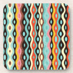 Abstract multicolor pattern drink coaster