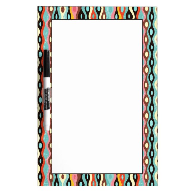 Abstract multicolor pattern dry erase board (Front)
