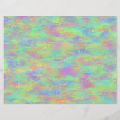 Abstract Multicolor Pattern Flat Paper Sheets (Back)