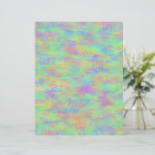 Abstract Multicolor Pattern Flat Paper Sheets (Standing Front)