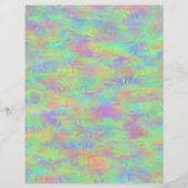 Abstract Multicolor Pattern Flat Paper Sheets (Front)
