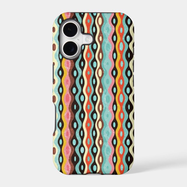 Abstract multicolor pattern iphone case (Back)