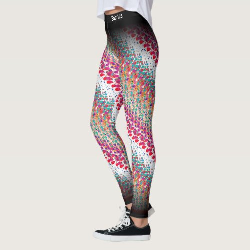 Abstract MultiColor Pattern Leggings