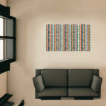 Abstract multicolor pattern rug
