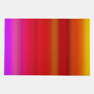 Abstract Multicolor Stripes Doormat