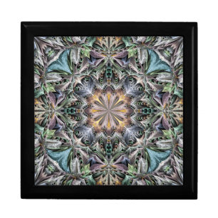 Abstract Multicolor Succulent Garden Rosette Gift Box