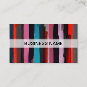 Abstract Multicolor Watercolor Pattern #2 Business Card