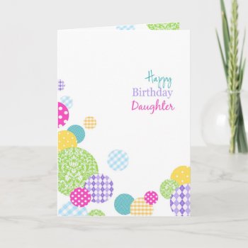 Abstract Multicolordots Happy Birthday Card by PeachyPrints at Zazzle