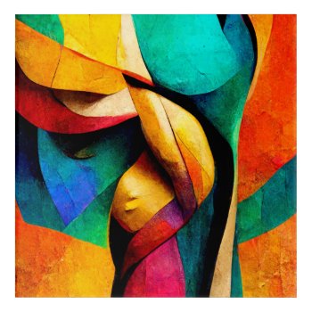 Abstract Multicolored Figure Art Canvas Print by 85leobar85 at Zazzle