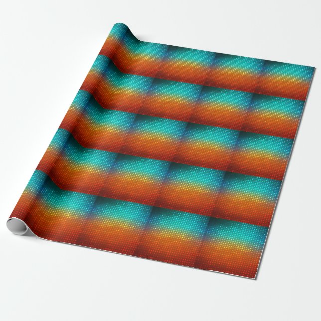Abstract multicolored soccer, artistic lights. wrapping paper (Unrolled)