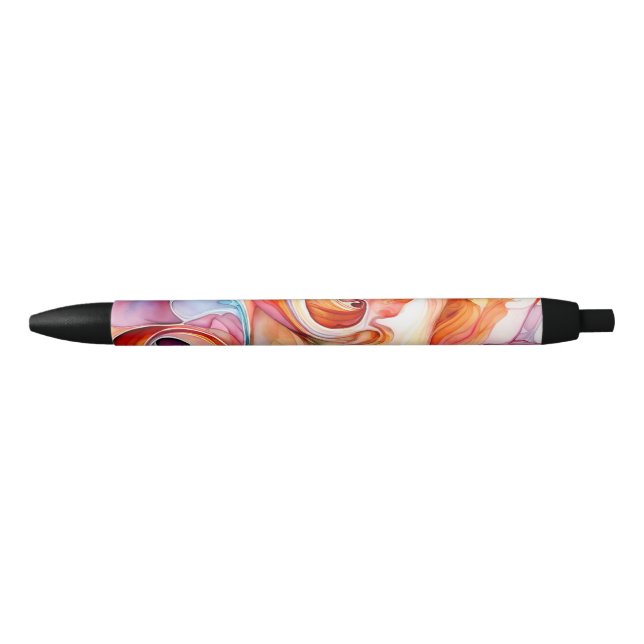 Abstract Multicolored Swirls Pen (Front)