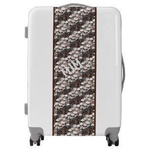 Abstract Mushrooms Fun Nature Art Monogram Luggage