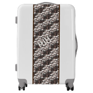Abstract Mushrooms Fun Nature Art Monogram Luggage