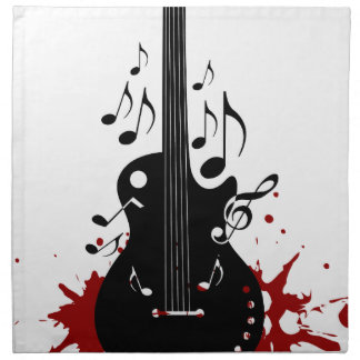 Abstract music background napkin