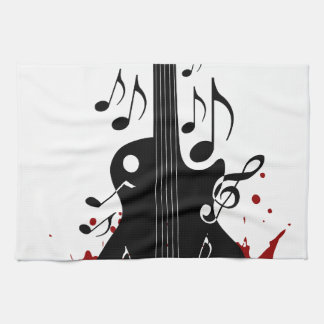 Abstract music background towel
